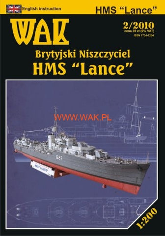 WAK HMS Lance 1/200