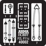 PZL P.11c Model Kit 1/48